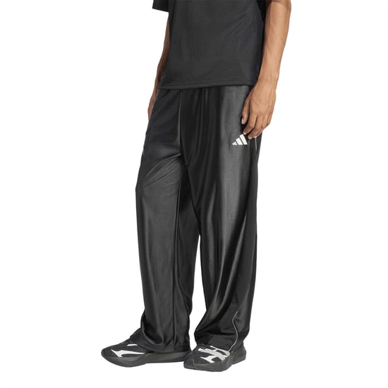 Men's adidas Closed Hem Fleece Joggers in Black/Crystal L - Image 2
