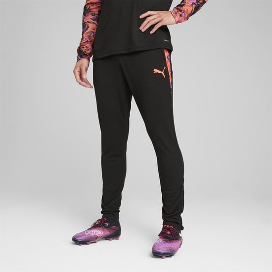 Men's Puma Individualcup Training Pants Tracksuit Bottom in Black - Image 3