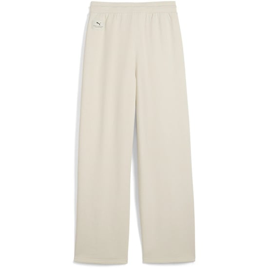 Women's Puma Class Comfort Pinnacle High Waist Closed Hem Fleece Jogging Bottoms in Alpine Snow - Image 2