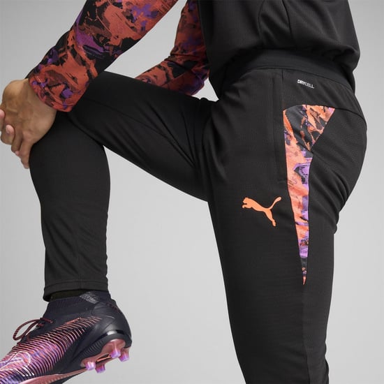 Men's Puma Individualcup Training Pants Tracksuit Bottom in Black - Image 6