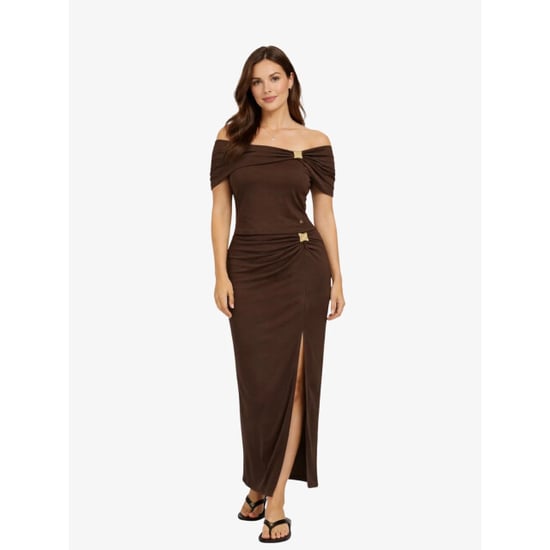 Guess Dames top brigitte off shoulder regal bruin - Image 2