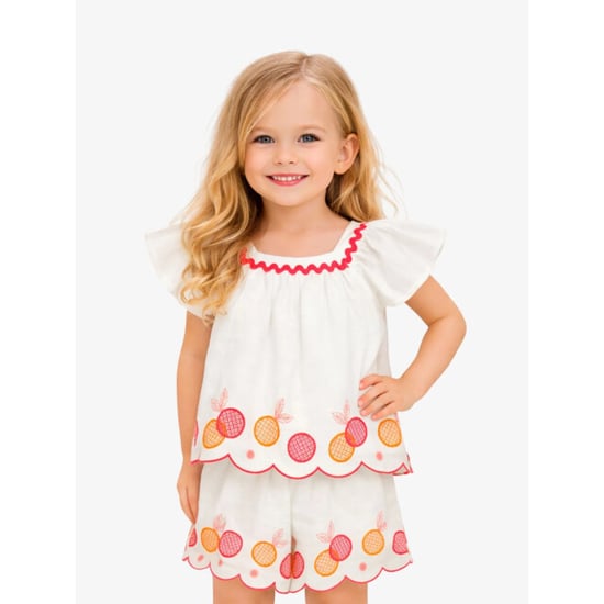 Mayoral Meisjes set top short embroidered wit - Image 1