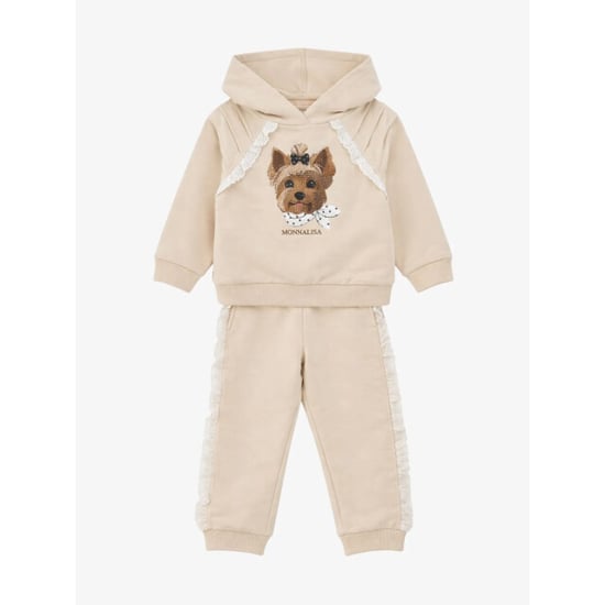 Monnalisa Meisjes joggingpak hoodie hondje - Image 2