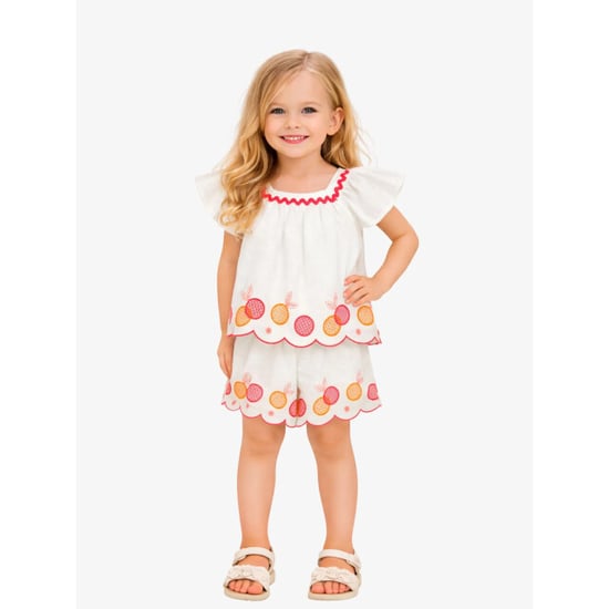 Mayoral Meisjes set top short embroidered wit - Image 3