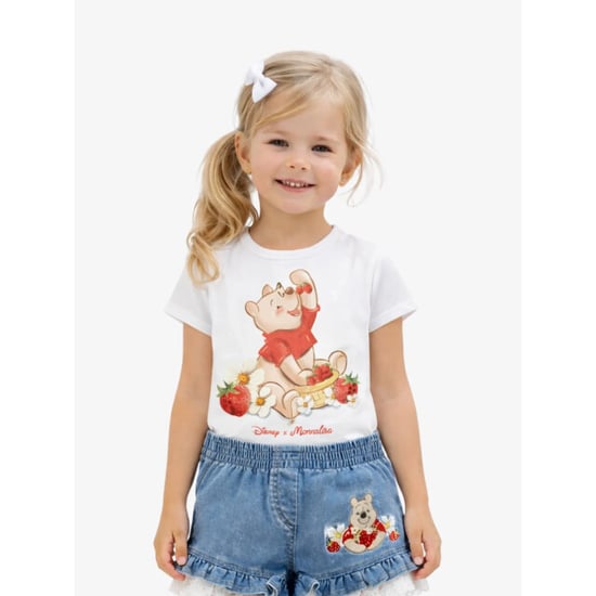 Monnalisa Meisjes t-shirt winnie de pooh wit - Image 1