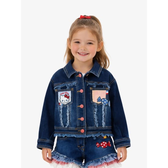 Monnalisa Meisjes spijkerjas hello kitty denim - Image 1