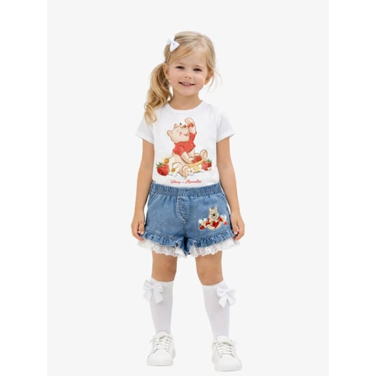 Monnalisa Meisjes t-shirt winnie de pooh wit - Image 2