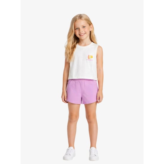 Mayoral Meisjes set top chenille shorts lila - Image 3