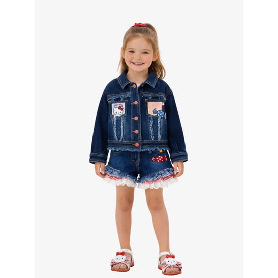 Monnalisa Meisjes spijkerjas hello kitty denim - Image 2