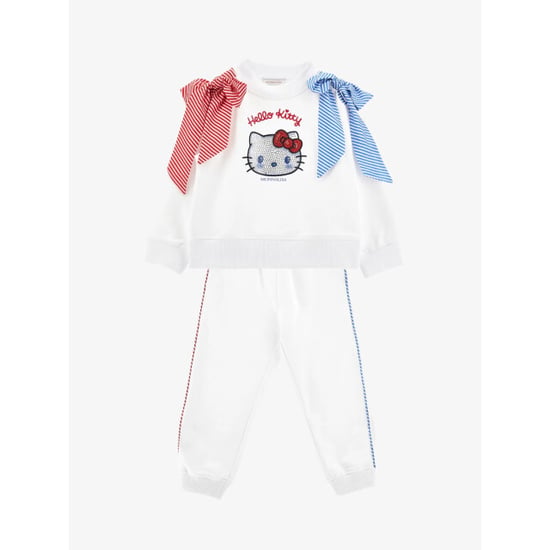 Monnalisa Meisjes joggingpak sweater hello kitty wit - Image 2