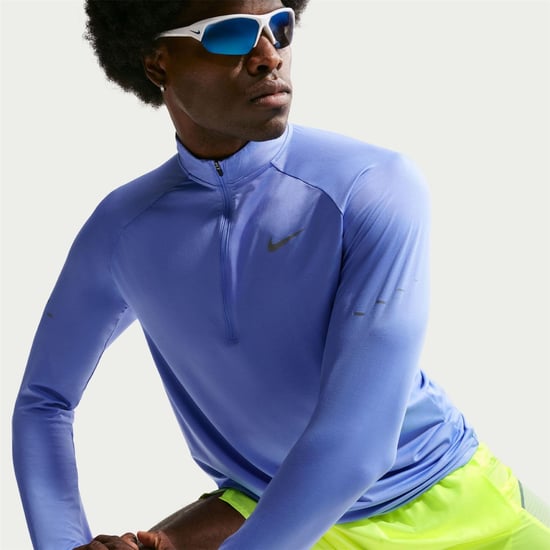 Men's Nike Stride Half Zip Top in Royal Pulse - Image 3