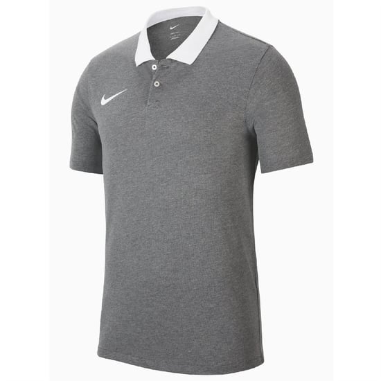 Men's Nike Printed Logo Collared Neck Short Sleeve Shirt in Grey - Image 1