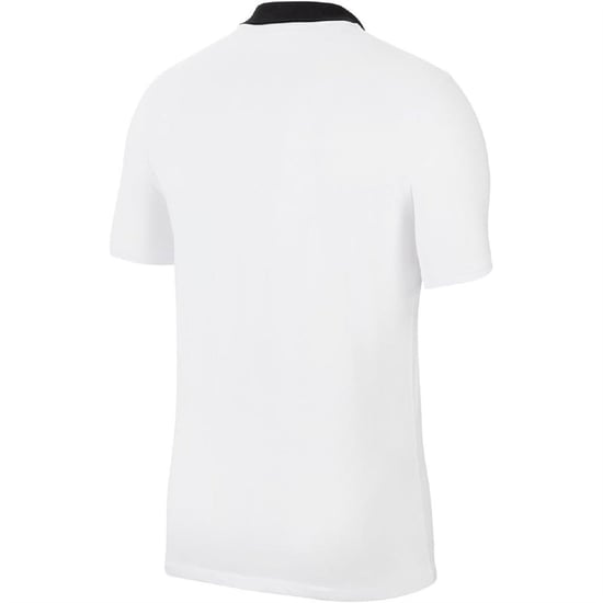 Men's Nike Printed Logo Collared Neck Short Sleeve Shirt in White - Image 2