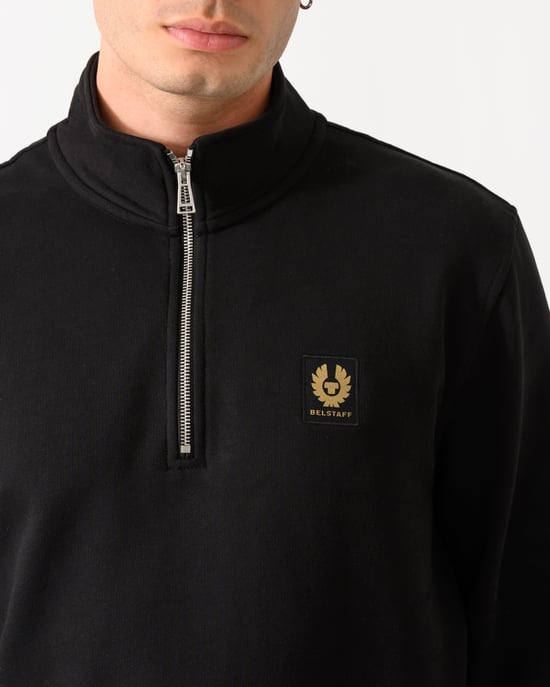 Long Sleeve Logo Detail Sweatshirt in Black - Image 3