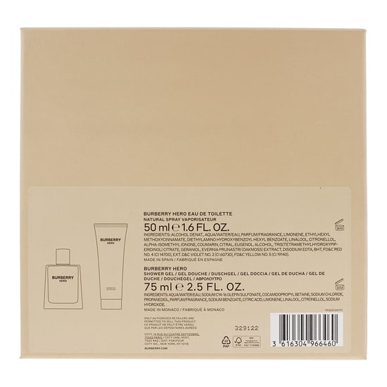 Burberry Hero Eau de Toilette 50ml + Shower Gel 75ml Gift Set - Image 4