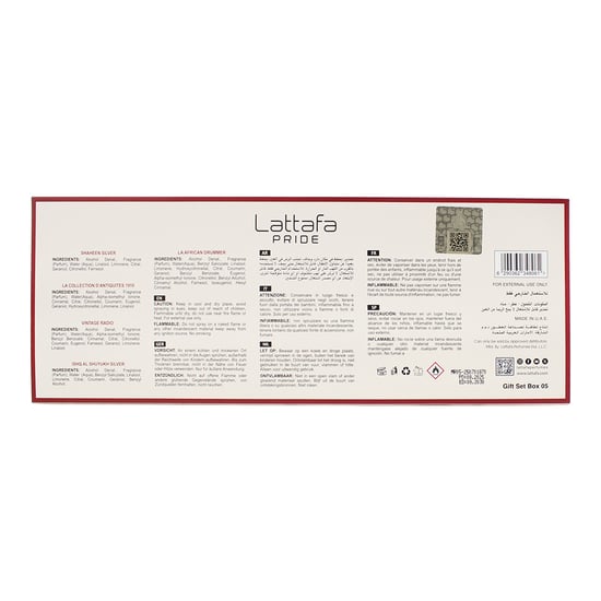 Lattafa Giftset Collection 5 x 20ml (Shaheen Silver, La Collection D'Antiquites 1910, Vintage Radio, Ishq Al Shuyukh Silver, La African Drummer) - Image 4