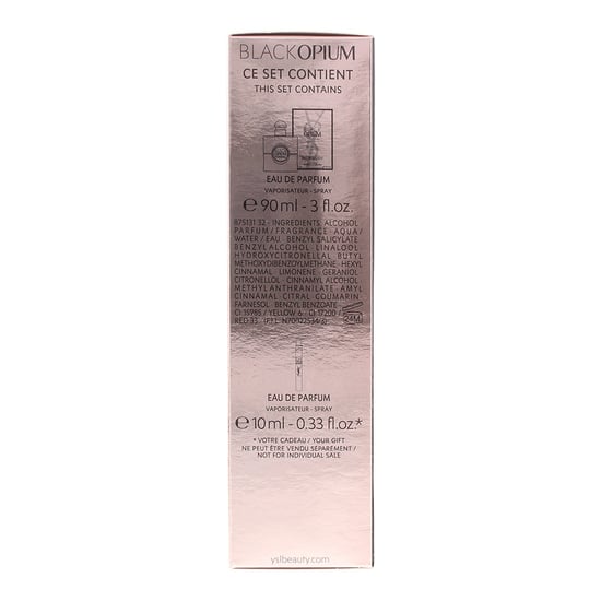 Yves Saint Laurent Black Opium Eau De Parfum 90ml + 10ml Travel Spray - Image 4