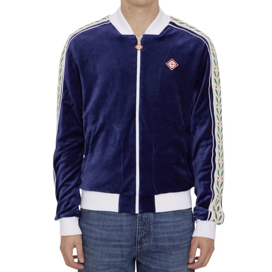 Casablanca Laurel Track Top Marineblauwe Jassen - Image 3