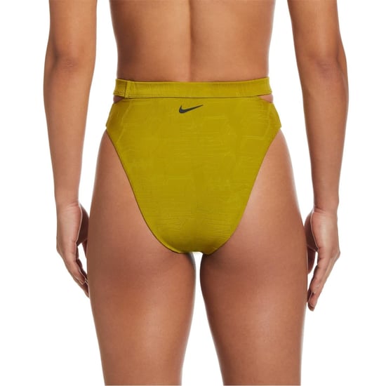 Women's Nike Cut-Out Textured Bikini Bottom in Moss - Image 3
