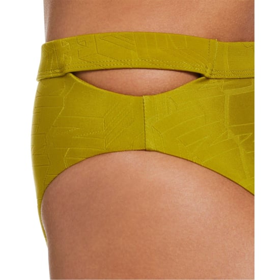 Women's Nike Cut-Out Textured Bikini Bottom in Moss - Image 4