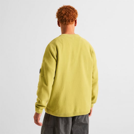 Men's C.P. Company Chenille Sweatshirt in Antque Moss 246 - Image 3