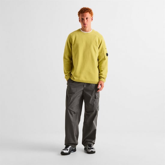 Men's C.P. Company Chenille Sweatshirt in Antque Moss 246 - Image 5