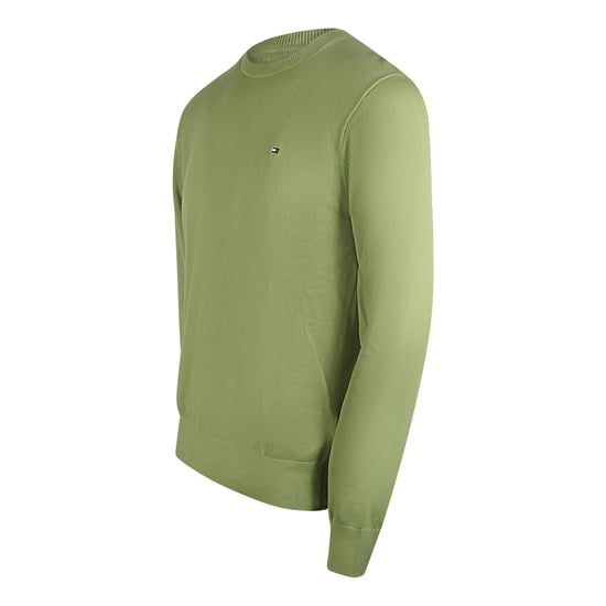 Tommy Hilfiger - Blekt Olivgrön Tröja Med Rund Halsringning - Image 3