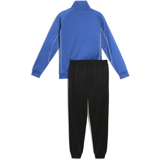 Men's Puma Piping Poly Full Tracksuit in Mountain Blue - Image 2