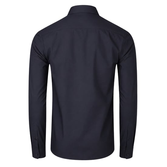Fred Perry Plain Black Long Sleeve Oxford Shirt - Image 2