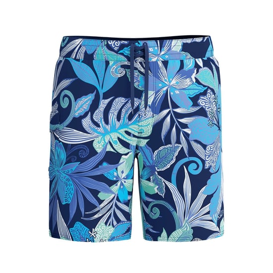 Men's Speedo Floral Patterned Boardshort 18 Inch in Hapuna Blue - Image 1