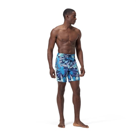 Men's Speedo Floral Patterned Boardshort 18 Inch in Hapuna Blue - Image 2