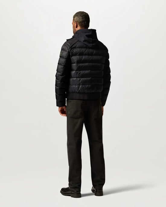 Long Sleeve Padded Jacket in Black - Image 3