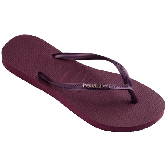 Women's Havaianas Embllshoody S Thong Toe Flip Flops in Purple Soil - Image 2
