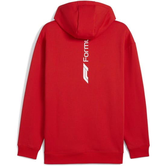 Men's Puma Long Sleeve Patterned Shirt in Pop Red - Image 2