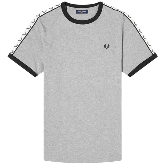 Fred Perry Taped Ringer Steel Marl T-shirt - Image 1