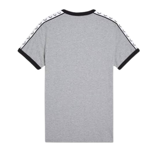 Fred Perry Taped Ringer Steel Marl T-shirt - Image 2