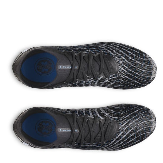 Men's Under Armour Pro Adults Firm Ground Football Boots in Black/Blue - Image 4