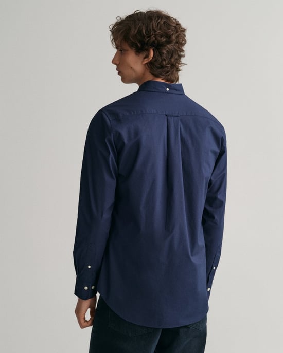 GANT Mens Regular Fit Long Sleeve Poplin Shirt - Image 2