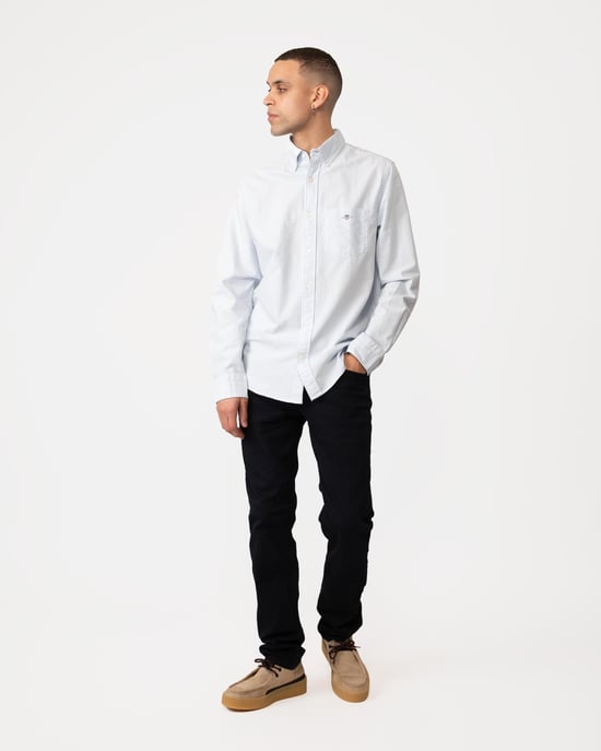 Gant Casual hemd lange mouw reg oxford banker stripe shirt 3000230/455 - Image 5
