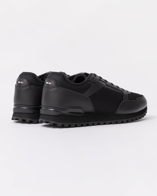 Men's Boss Parkour L Runn Methn 10277965 Low Top Trainers in Black - Image 3