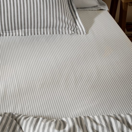 Yard Hebden Narrow Striped 100% Cotton Fitted Sheet - Image 2