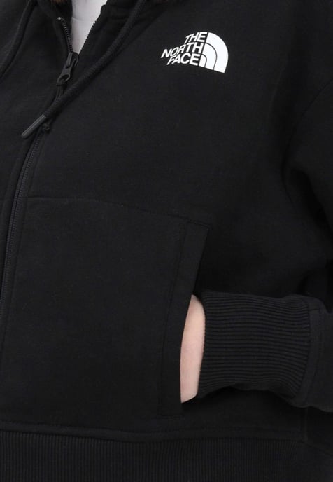 The North Face Womens Icon Crop Hoodie in Black - Image 4