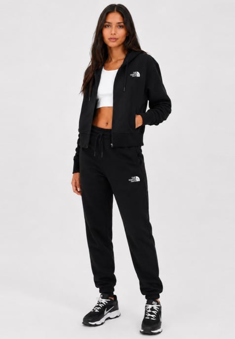 The North Face Womens Icon Crop Hoodie in Black - Image 5