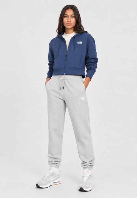 The North Face Womens Icon Crop Hoodie in Shady Blue - Image 5