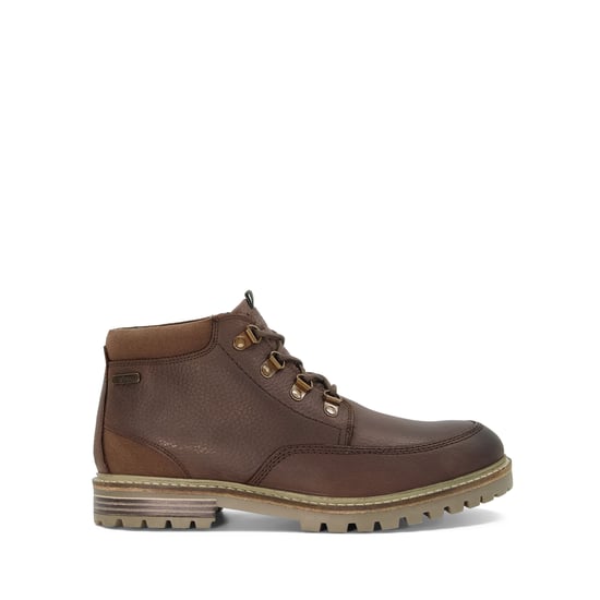 Barbour Mens Fentonn - Branded Leather Lace-Up Boots - Image 1