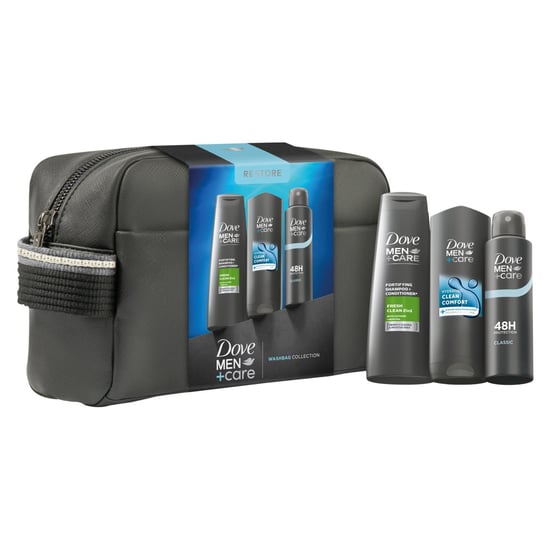 Dove Men+Care Restore Washbag Essentials Collection Gift Set 3 piece, Pack of 2 - Image 6
