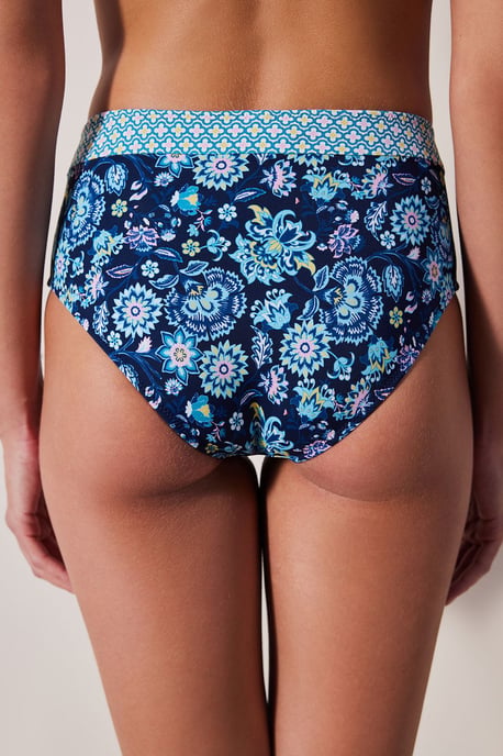 Högmidjade blommiga hipsterbikiniunderdelar - Image 2