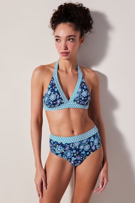 Högmidjade blommiga hipsterbikiniunderdelar - Image 4