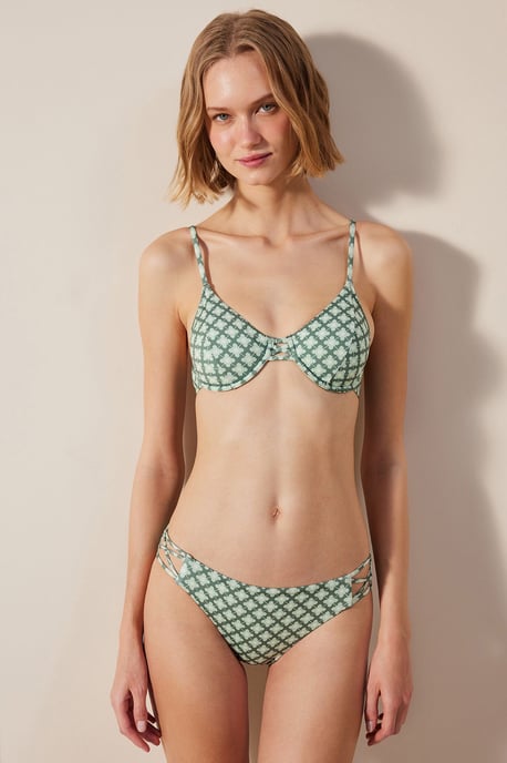 Geometriska Utskurna Hipster Bikinibyxor - Image 4
