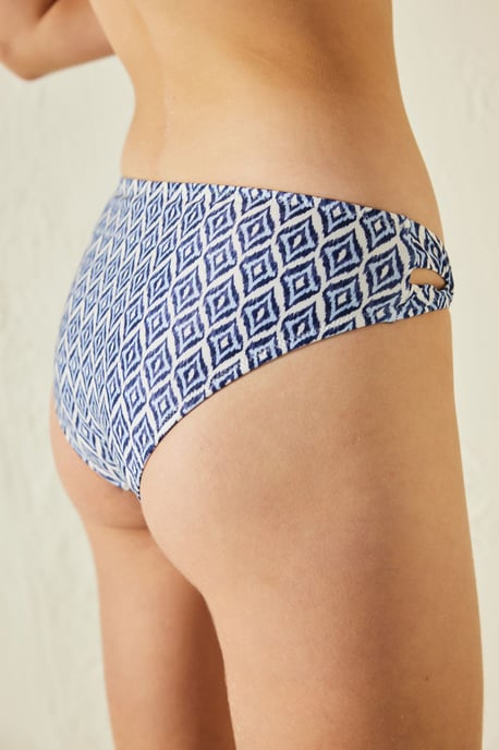 Geometric Cut-Out Hipster Bikini Bottoms - Image 3